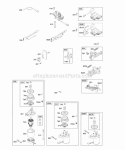 Alternator Electric Starter Electrical Flywheel Brake Ignition Diagram and Parts List for 122H07-0115-B1  Briggs and Stratton Engine